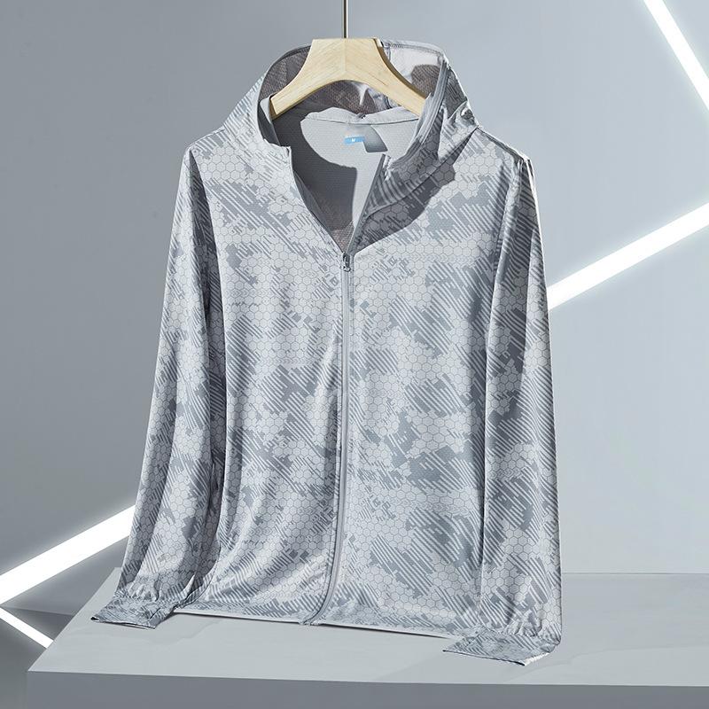 

Couple s Matching Summer Ice-Silk UV Protection Clothing Thin-Weight Design UV-Blocking Sun Protection Garments 4XL