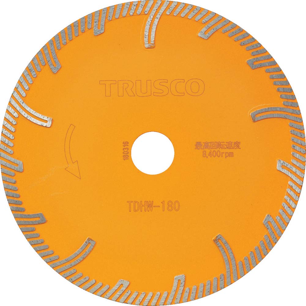 

TRUSCO Diamond Cutter Protect Wave 180X2.4TX25.4 TDHW-180