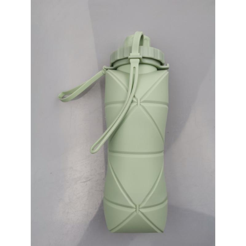 

Многоцветная силиконовая алмазная чашка для воды, уличный спортивный чайник для кемпинга, студенческий портативный бутыль Que, устойчивая к высоким температурам, пищевой класс 600ml