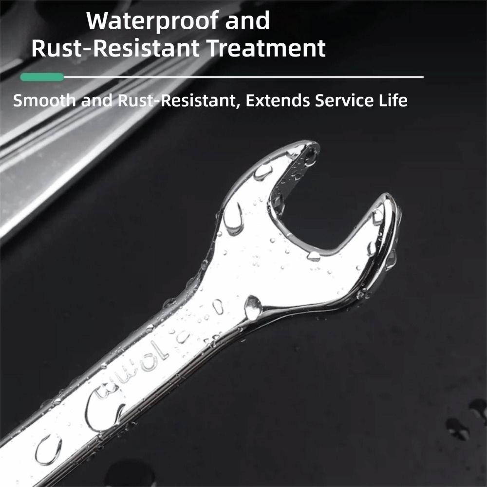 Chrome Vanadium Steel Combination Wrench 6-32mm Combo Spanner Open Box End Wrench Home Use