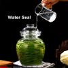 Traditional Fermenting Kit Crock with Water Seal Airlock Lid, Pickle Jar for Pickles Kimchi, Sauerkraut, Wine Brewing Kombucha