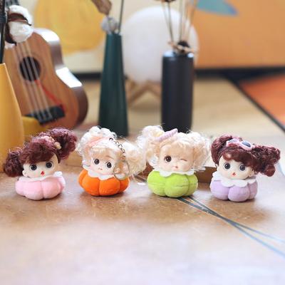 Boneca fofa, pingente pequeno, brinquedo de pelúcia, boneca, desenho animado, bolsa, enfeite pendurado, chaveiro, boneca, boneca