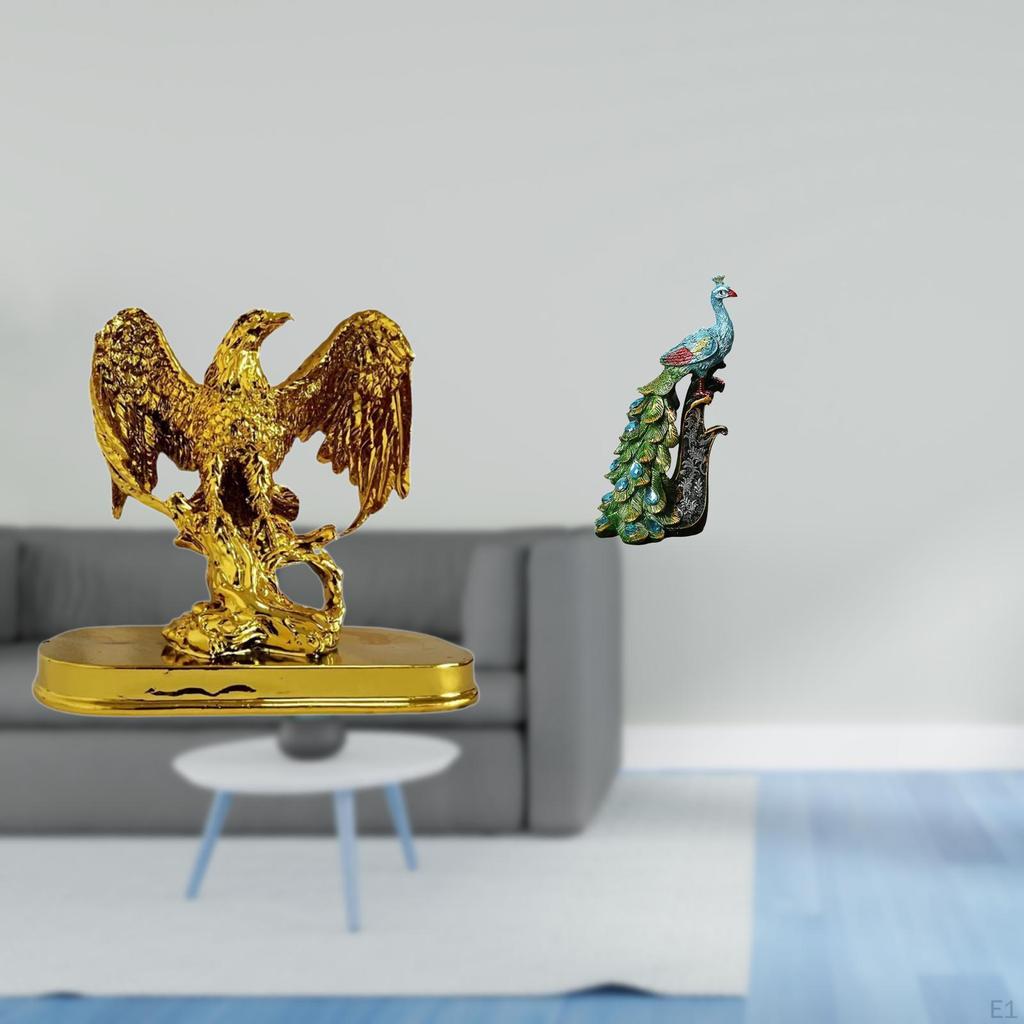 Figurine Animal Sculpture Crafts Modern Art Ornament Resin Statue Home Decor for Desk Indoor Office