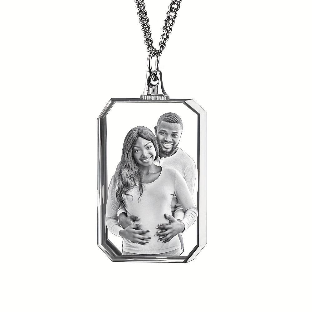 

Xi Yin 2D/3D Crystal Necklace Pendant for Women and Men, K9 Crystal Inner Carving Jewelry Heart 2D Small 3*3CM with Gift Box