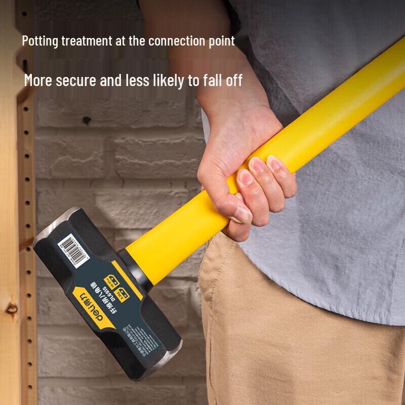 Deli Heavy-Duty Fiberglass Handle Sledge Hammer