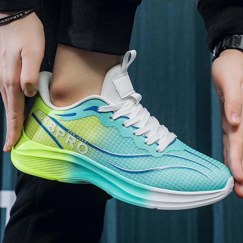 Fashion Size 50 Running Shoes Speciality Carbon Board Marathon Men Sports Breathable Lightweight Comfortable Athletic Nonskid Sneakers