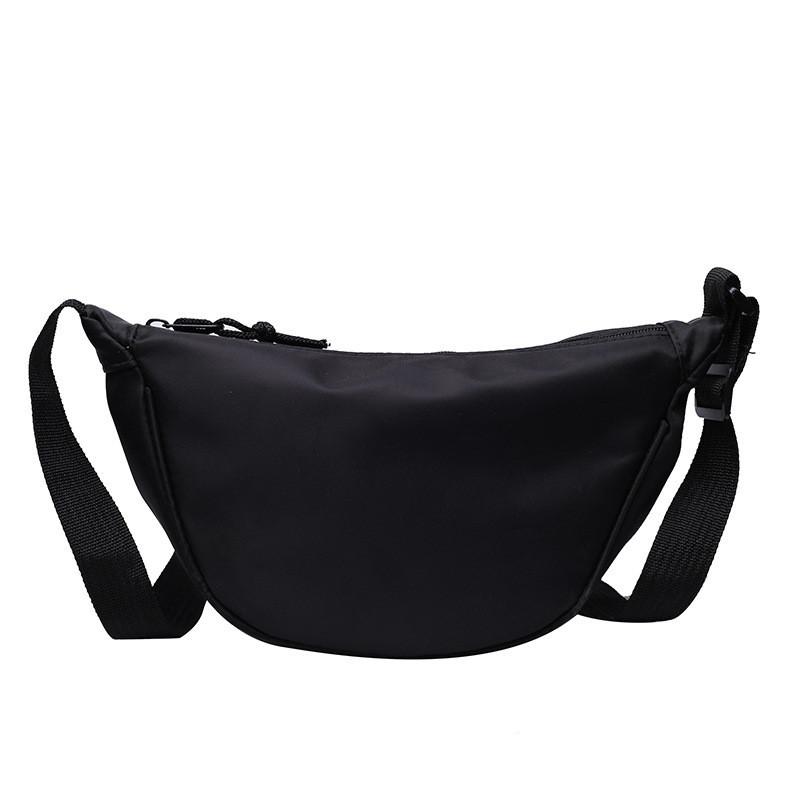 Fresh And Sweet Style Nylon Crossbody Bag Women's 2024 New Dumpling Bag Casual Large Shoulder Bag Underarm Simple Single-shoulder Cloth Bag