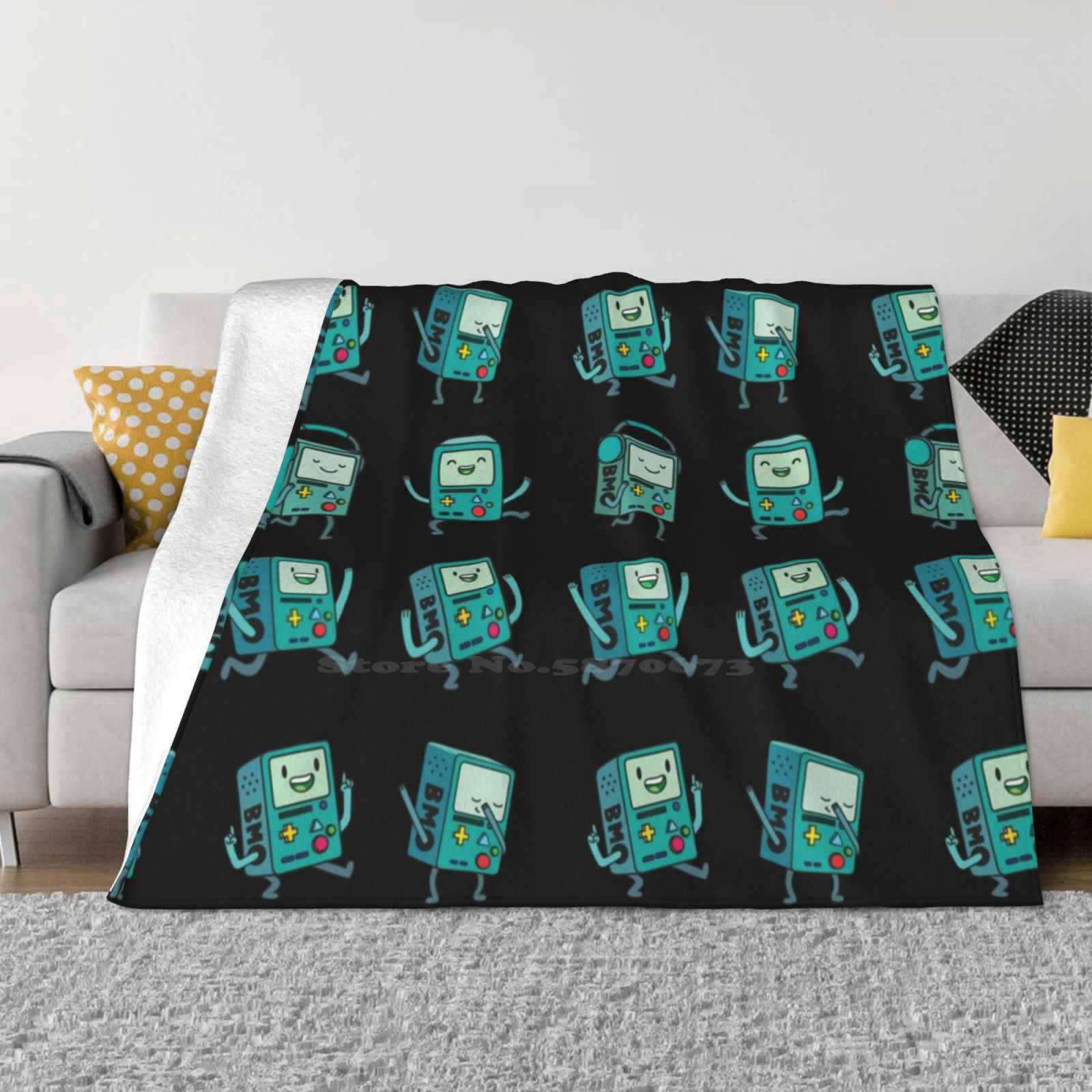 

Bmo Low Price New Print Novelty Fashion Soft Warm Blanket Adventuretime Cartoon Network Cartoonnetwork Gamer Game Life Cute 30x40in