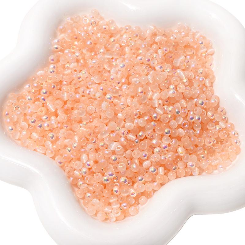 10g Aurora Cat Eye Glass Seed Beads: High-Quality DIY Beading Accessories for Handmade Bracelets