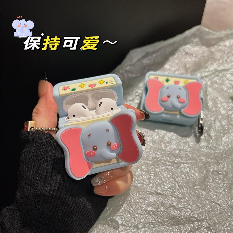 Cute elephant ears for AirPods Pro case 1/2nd generation Apple Bluetooth headphone case AirPods3 airpods 1/2 generation