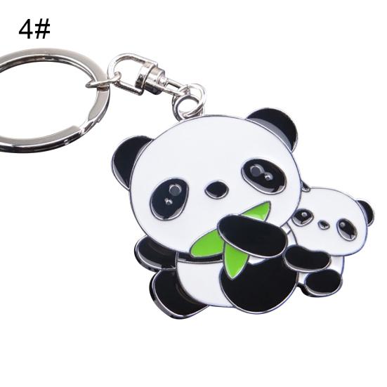 

Fashion Lovely Panda Metal Keyring Keychain Car Key Holder Bag Pendant Gift