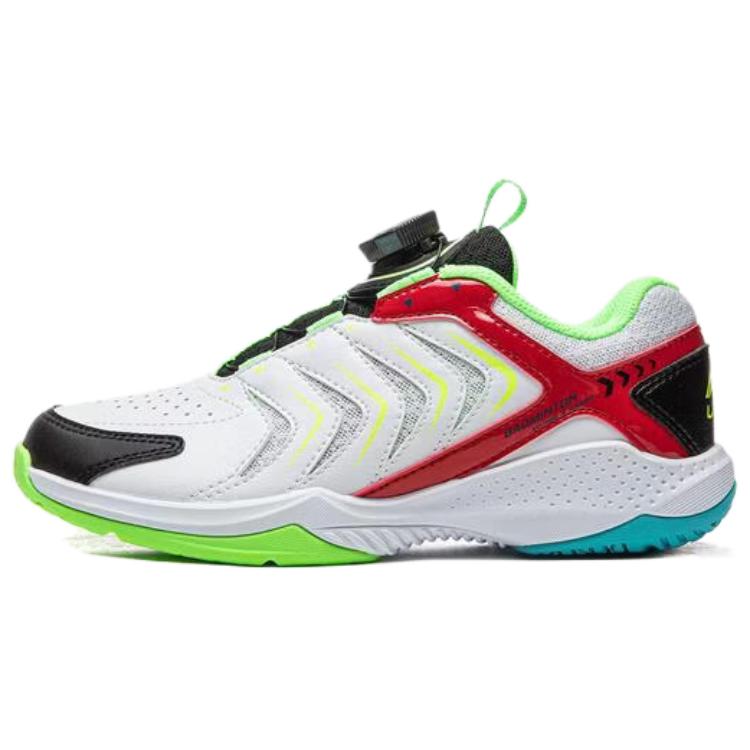 Li Ning Fabric Abrasion Resistant Breathable Low Top Kids' Badminton Shoes Unisex AYTW012