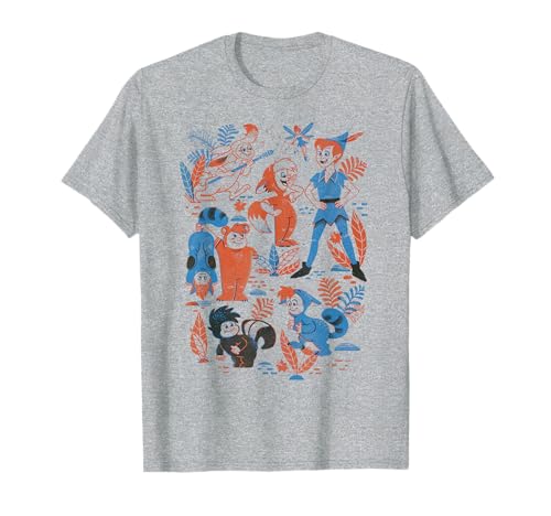 Disney Peter Pan Lost Boys Vintage Collage T-Shirt