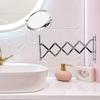 6 Inch Two Sided 3X Magnifying Wall Mounted Makeup Mirror Swivel Retractable Bathroom Mirror Extendable 360 Degree Rotation