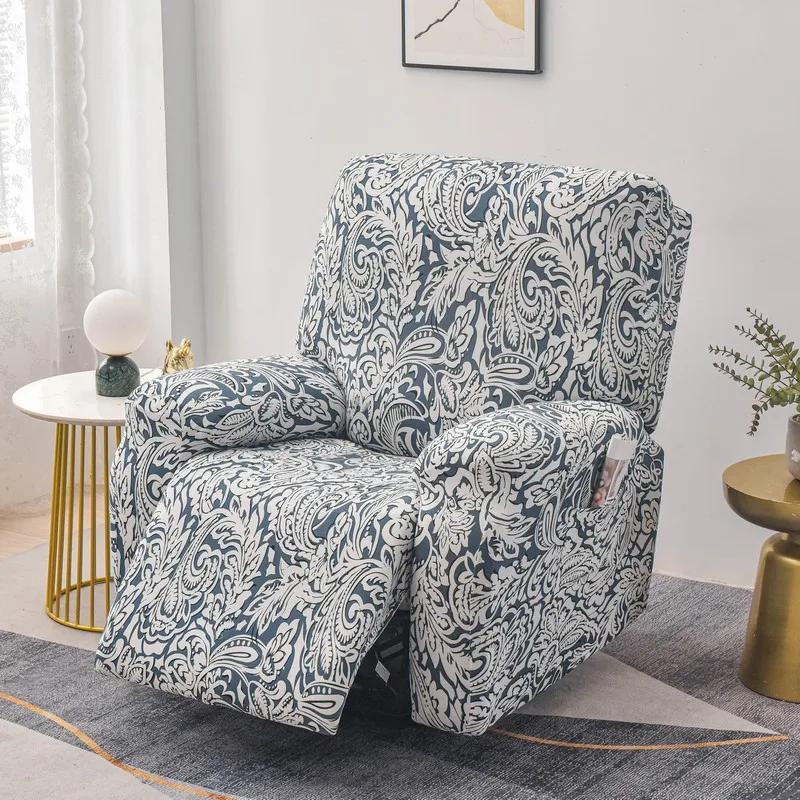 Elastic Single Sofa Cover Stretch Chair Cover for Recliner Chair Slipcover for Living Room Recliner Protector with Protector