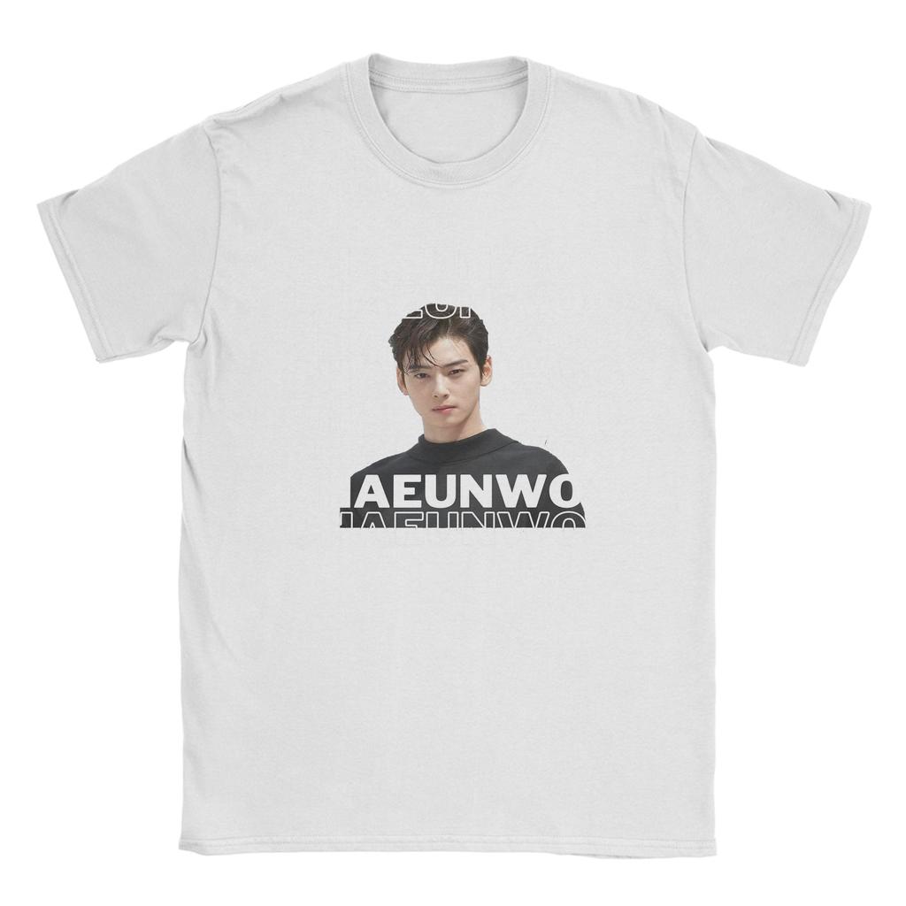 ASTRO Cha Eun Woo T Shirts Men's  Cotton Novelty T-Shirt O Neck  Tee Shirt Short Sleeve Clothing New Arrival