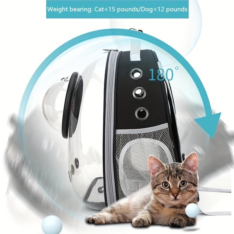 Transparent Shell Pet Bag with Large Capacity, Space Cover Cat Bag, Suitable for Travel