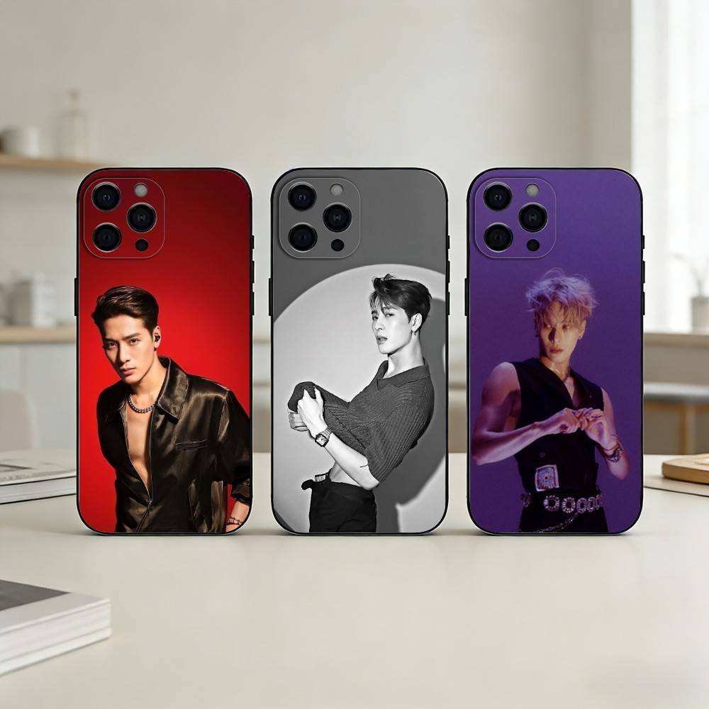 J-Jackson Wang Phone Case For iPhone 17,16,15,14,13,12,11 Plus,Pro Max,SE4Soft Silicone Black Cover