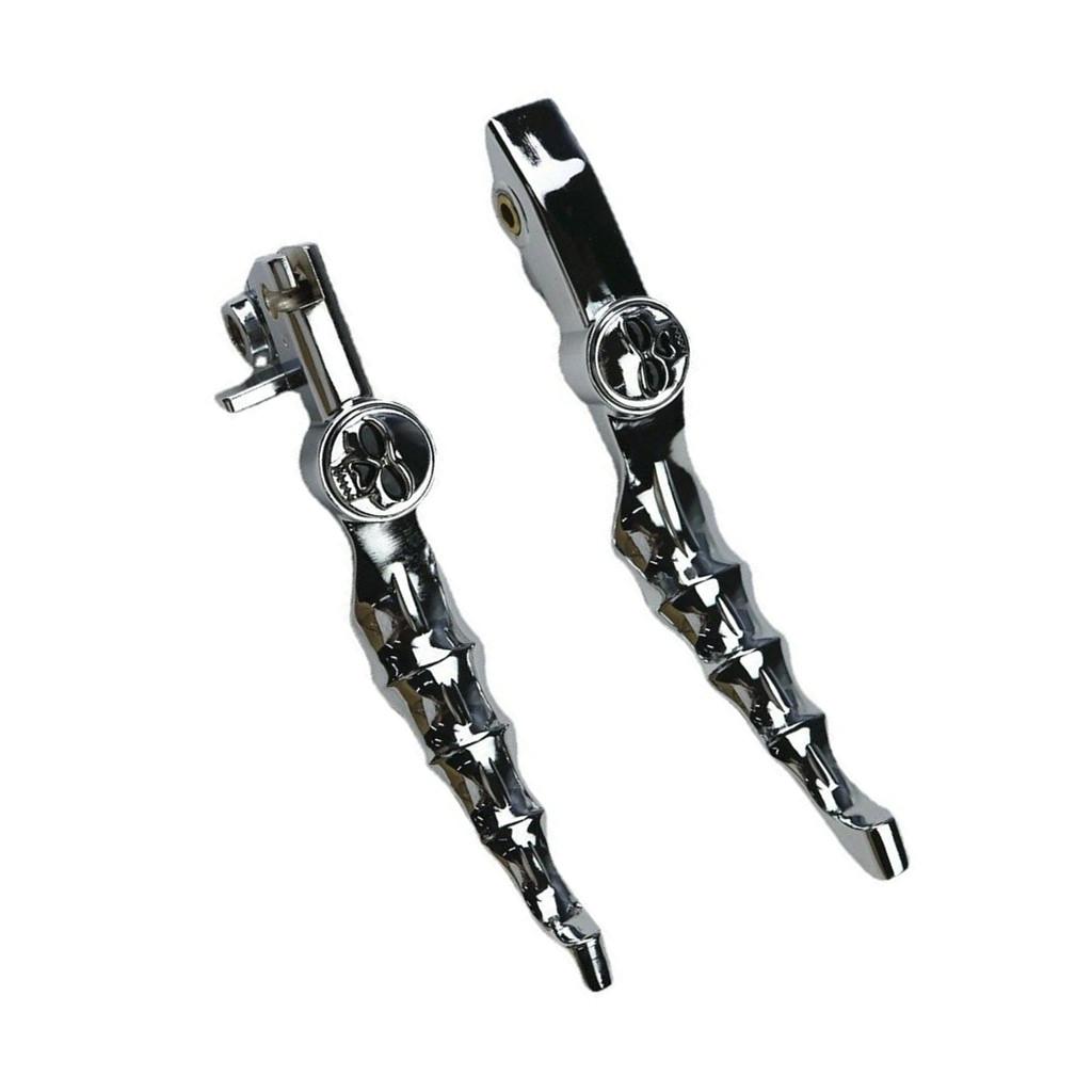 Chrome Motorcycle Skull Brake Clutch Lever for Yamaha V-Star 650 1100 Custom / Drag Star XVS400
