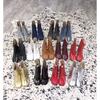 Brand Design Tabi Boots Split Toe Chunky High Heel Women Boots Leather   Fashion Autumn Women Shoes Botas