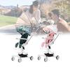 Ultra Stroller Kids Lightweight Foldable Convertible Seat One Rotation Button