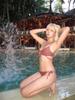 New European & American Multi-Tie Sexy Bikini Two-Piece Swimsuit in Solid Colors