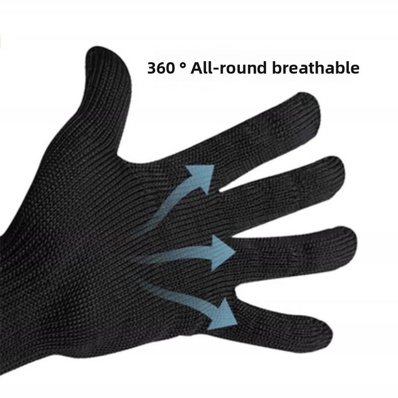 Schnittfeste Handschuhe Stufe 5 Verdickte Stahldrahthandschuhe Mehrzweck-Arbeitsschutzhandschuhe Abrieb- und kratzfeste Handschuhe