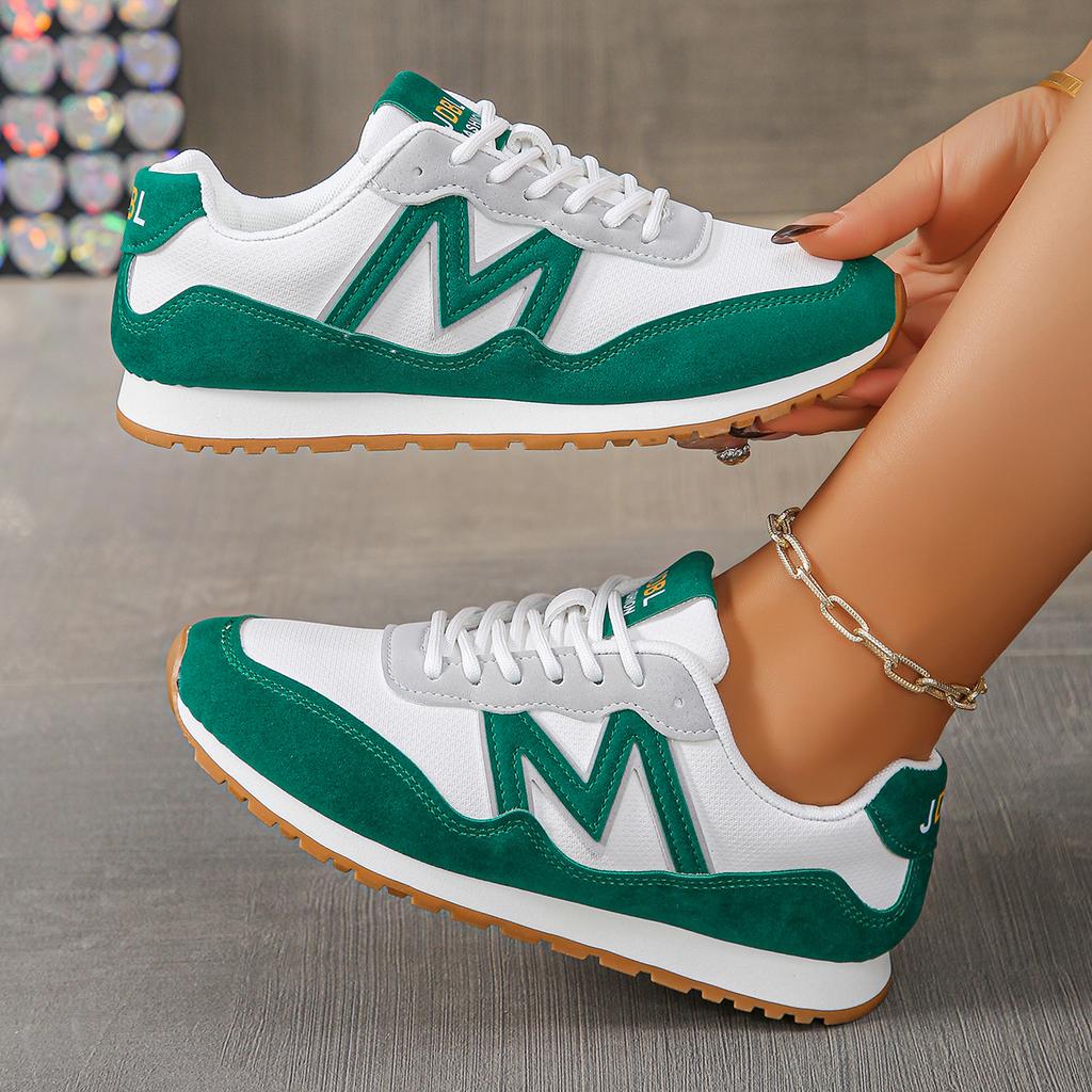 Fashion Lightweight Non Slip Sneakers for Women 2025 Spring Fashion Mix Color Flat Shoes Woman Soft Sole Casual Sports Shoes Plus Size