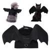 1 Stück Schwarzes Fledermaus-Haustierkostüm Mit Flügeln Niedliche Katzenkleidung Für Halloween-Party Cosplay-Outfit Für Hunde Bequem Leicht zu Tragen