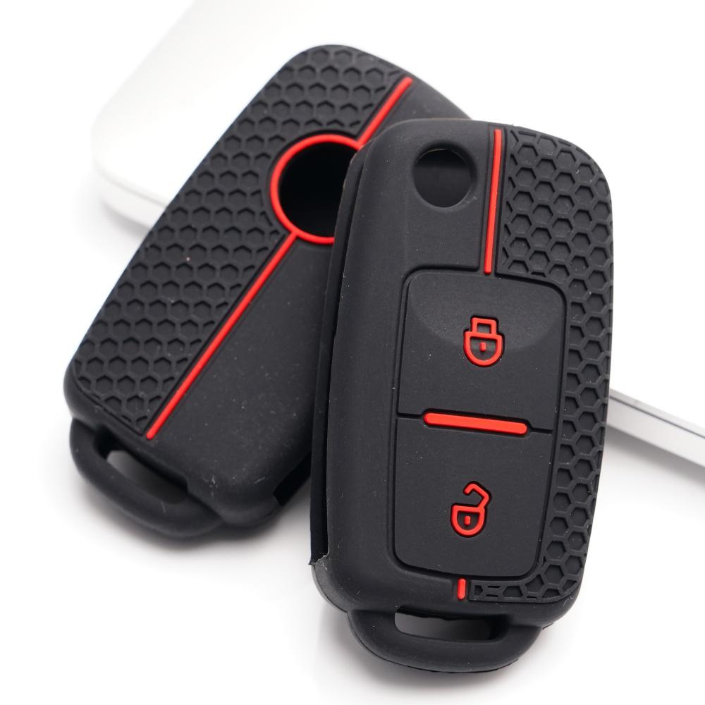 Soft Silicone Car Remote Key Fob Case Shell Protector For Volkswagen Polo Passat B5 Golf 4 5 6 Mk5 Mk6 Eos Bora Beetle Tsi