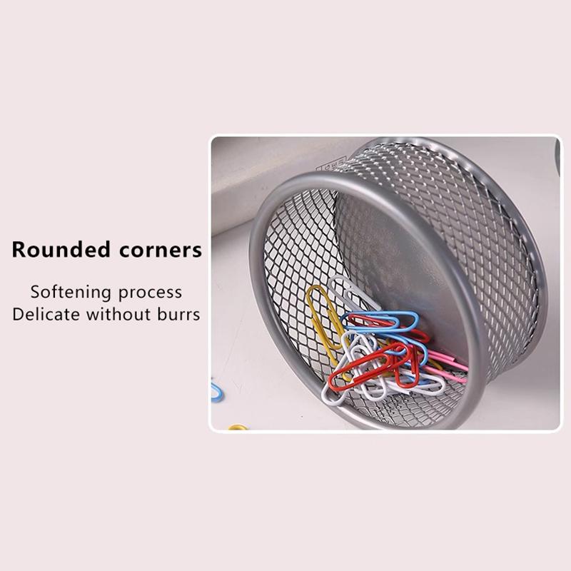 Metal Paperclip Storage Box Round Pin And Thumbtack Storage Box For Office Use