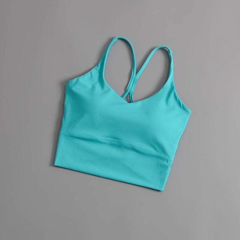 

Спортивное нижнее белье женское высокопрочное фитнес бег противоударное одежда для йоги сочетание цветов интегрированный красивый жилет пуш-ап бюстгальтер Aoki Green XL