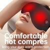 Smart Temp Control Detachable Heating Eye Mask - Soothing Massage & Blackout Compress To Relieve Eye Fatigue