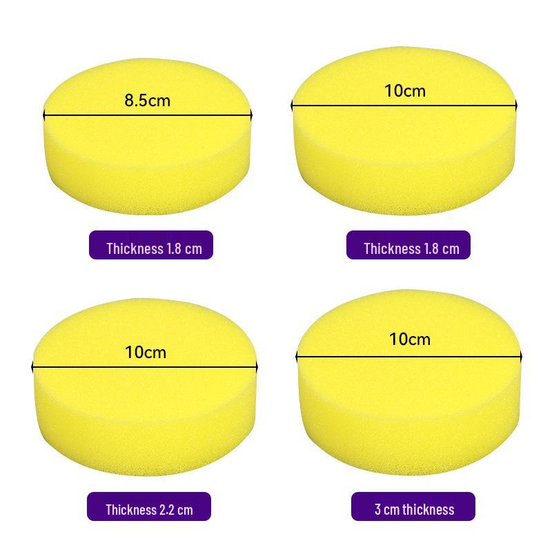 High-Density Round Waxing and Polishing Sponge for Car Cleaning