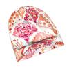 ZLIENSZUS Colorful Coral Knit Hat - Flat Print Fashionable Suitable for City Walks, Casual Outfits, Weekend Wear, Everyday Stylish Headpiece for Adult