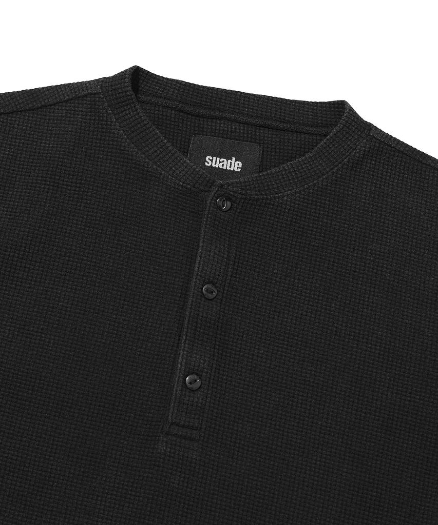 Seuweideu Thermal Henley Neck [Black]