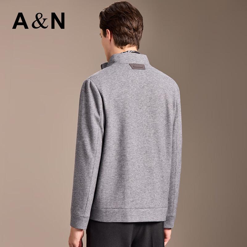 Antunio Men's Fine Wool Blend Stand Collar Jacket