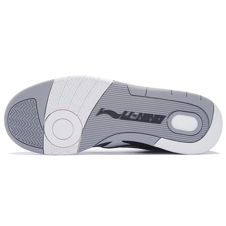 Li Ning 937 Low Top Skateboard Shoes Men's Black White AZGS045-2