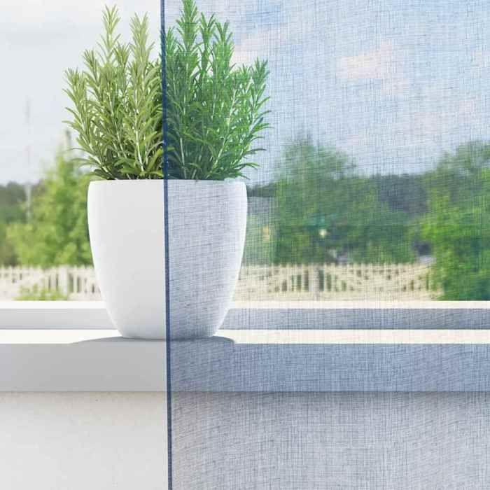 VidaXL Voile Curtains with Eyelets 2 Pcs Royal Blue, Net Curtain, Sheer Curtain, Window Voile, Treatment of 4102118