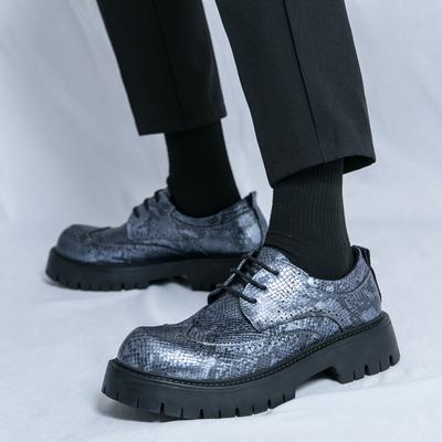 Zapatos Oxford de Moda para Hombre con Cordones Negros de Suela Gruesa Resistentes al Desgaste Negocios Marca Zapatos Formales para Hombre Zapatos Sociales de Lujo
