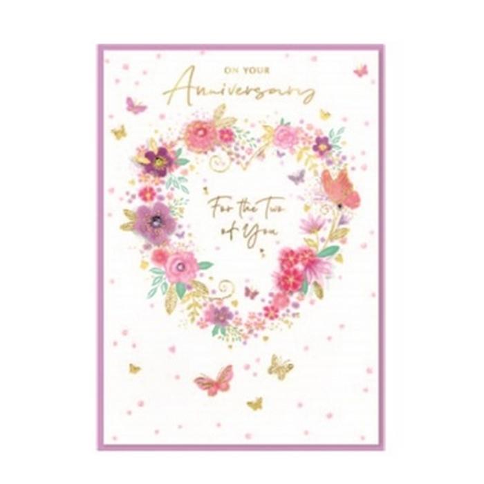Simon Elvin On Your Anniversary Greetings Card (Pack of 6)