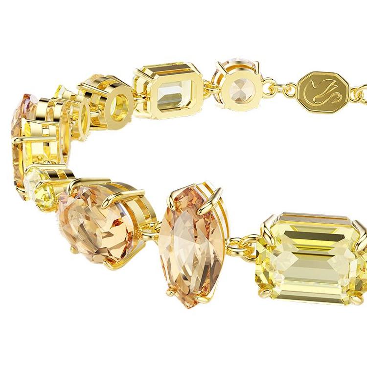 Swarovski Gema Crystal Detail Imitation Crystal Bracelet Unisex Bracelet Yellow 5718072