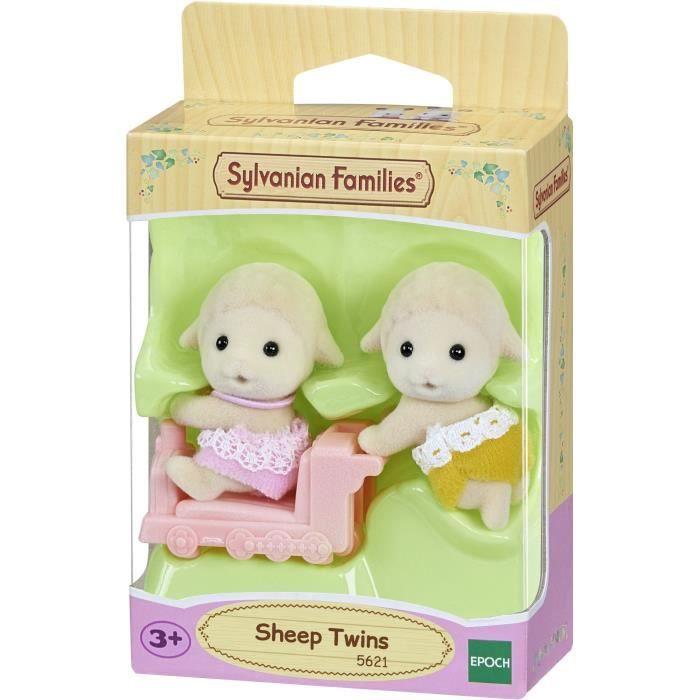 Mini-univers - SYLVANIAN FAMILIES - Les jumeaux mouton - Mixte - 3 ans - Beige - Vert