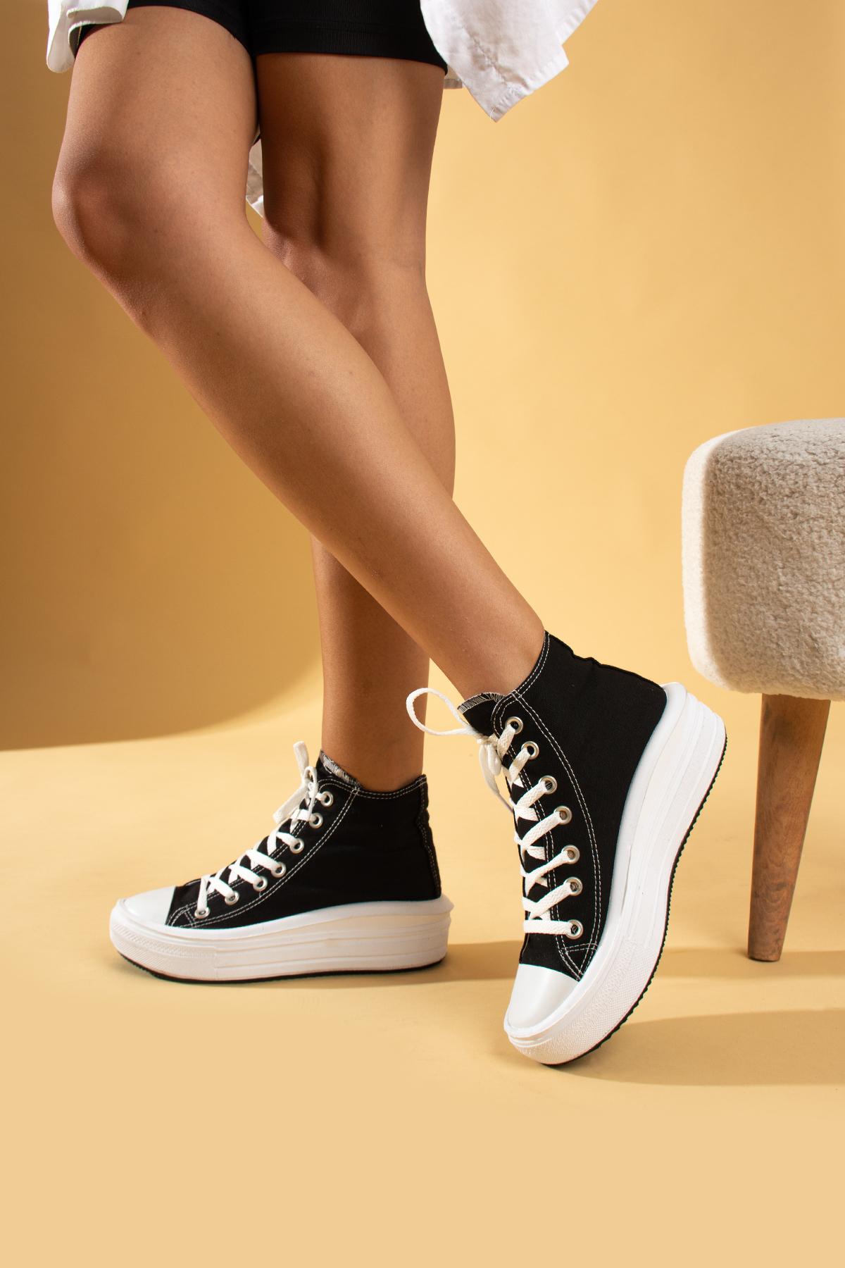 

Зручні модні жіночі повсякденні бавовняні кросівки з високою підошвою 57-103-23Fhn 39 білий