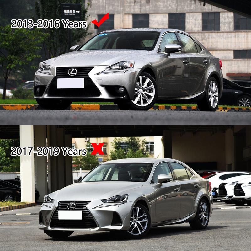 Carbon Fiber Headlight Cover Eyelid For Lexus IS300 200t 250 F-Sport 2013 - 2016 Fiber Glass FRP Car Front Lamp Eyebrows Sticker