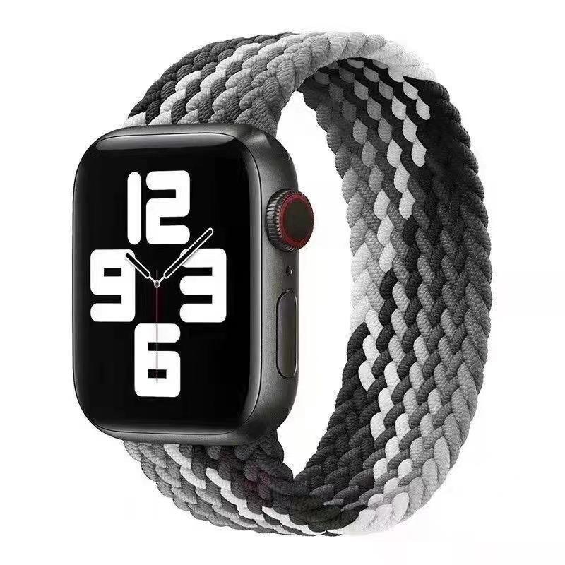 Waschbares Uhrenarmband aus Nylon mit Öse für die Apple Watch, Sport Fashion, 42 mm, 38 mm, elastisches Nylon-Gurtarmband, Iwatch-Serie Ultra 8, 7, 4, 5, SE, 6, 49 mm Band