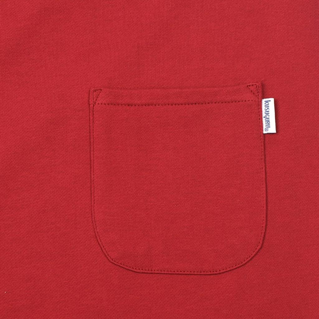 Kusuguru Japan Apron Knit Cat Round Side Button Apron 236572 Red M~L
