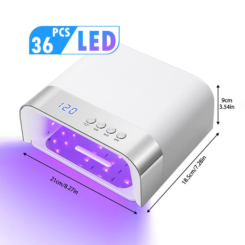 DianaBeauty UV Nail Lamp Portable Nail Dryer with 4 Timer Settings Professional Manicure Lamp with Smart Sensor Nail Tools US