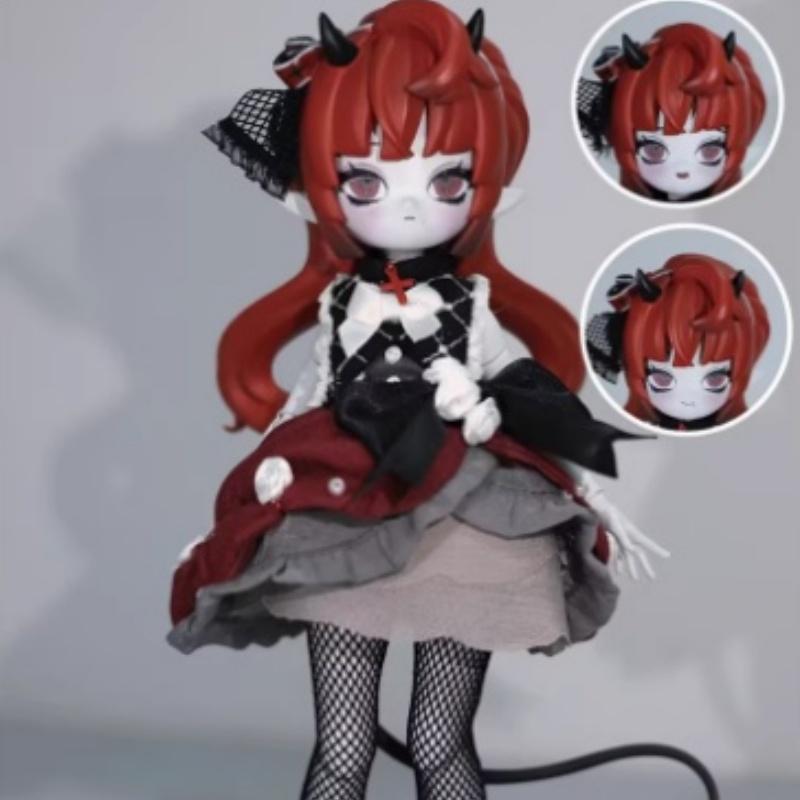In Stock Genuine 1/8 Bjd Devil'S Horns Movable Doll Blind Box Ornament Figurine Doll Cute Figurine Birthday Gift Decoration