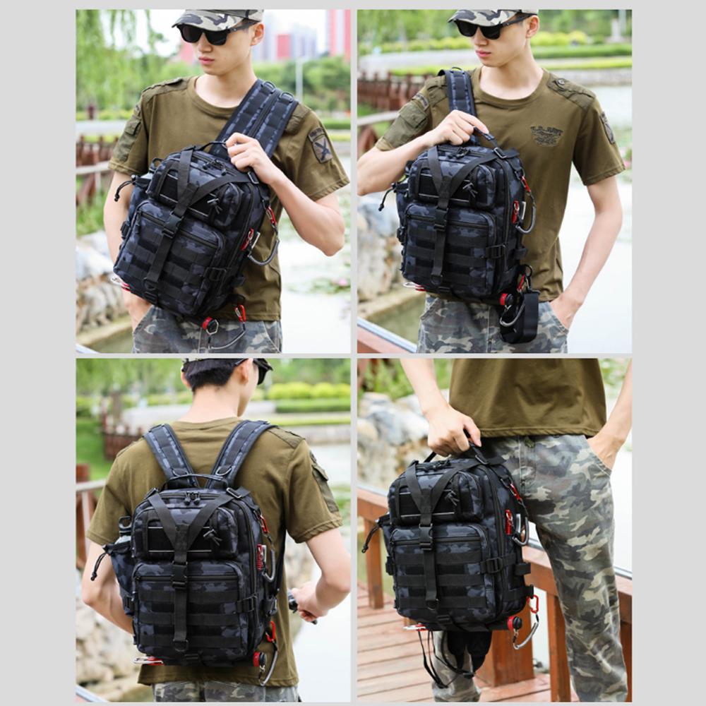 Fishing Backpack Camping Bag Outdoor Travel Bags For Men Tactical Molle Hiking Trekking Fishing Lure Boxes Storage Sports Bag